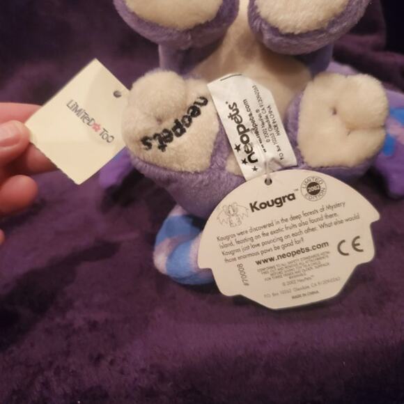 NWT Neopets Faerie Kougra Plushie VINTAGE Y2K LIMITED TOO 2000s Tags Attached - Picture 5 of 11